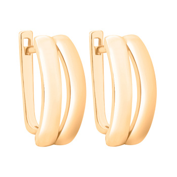 Сережки из красного золота - 938209