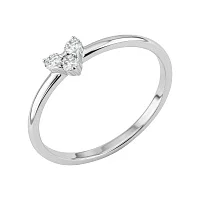 Каблучка з білого золота з діамантами - 2182758