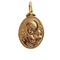 Золота ладанка Богородиця. Артикул 110502: ціна, відгуки, фото – купити в інтернет-магазині AURUM