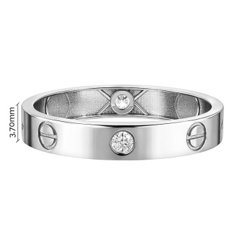 Каблучка у білому золоті  - 2139512