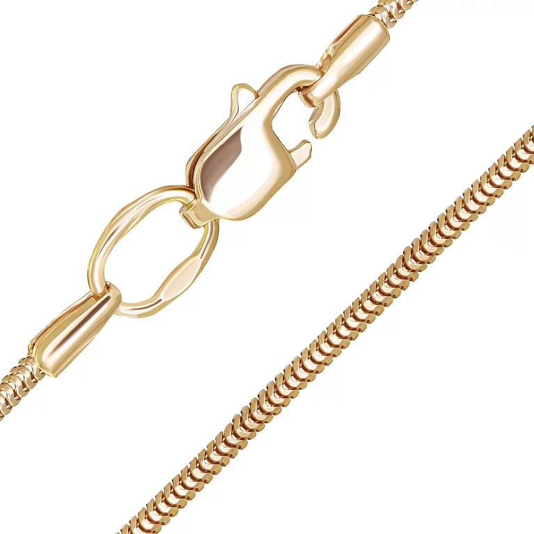 Цепочка из красного золота плетением снейк. Артикул 16609: цена, отзывы, фото – купить в интернет-магазине AURUM