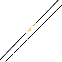 Шелковый шнурок с вставками из лимонного золота - 1699119