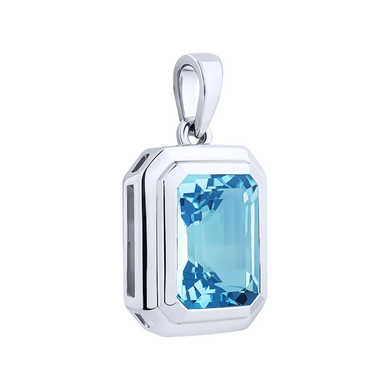 Срібний підвіс з топазом - 2137785