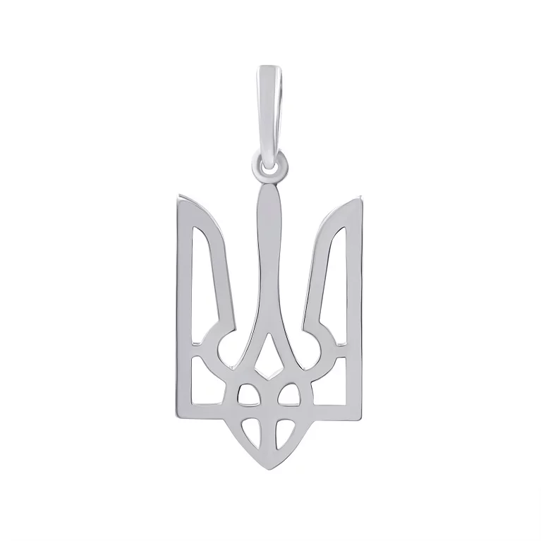 Срібний підвіс "Тризуб-Герб України". Артикул 7503/3963: ціна, відгуки, фото – купити в інтернет-магазині AURUM