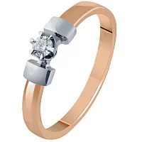 Золотое кольцо с бриллиантом. Артикул К1992: цена, отзывы, фото – купить в интернет-магазине AURUM