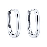 Серьги-кольца из серебра  - 2123361