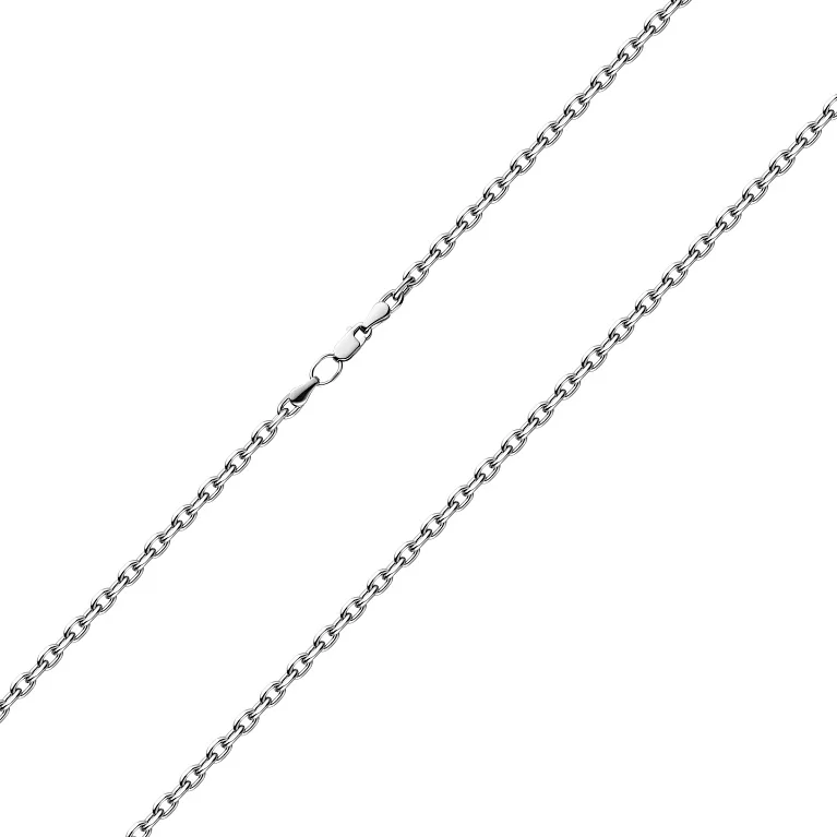 Цепочка из белого золота плетение якорь - 2208874