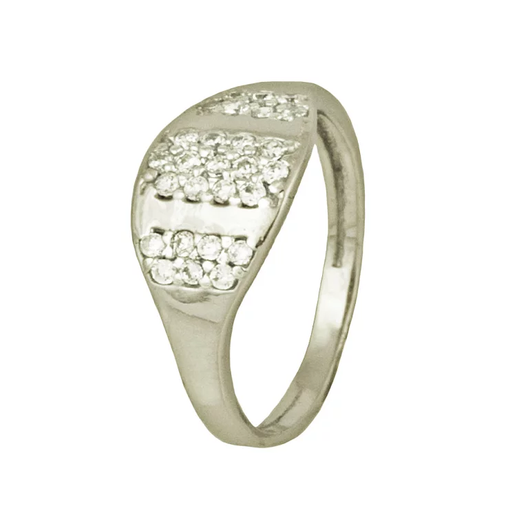 Серебряное кольцо с фианитом. Артикул КВ2170: цена, отзывы, фото – купить в интернет-магазине AURUM