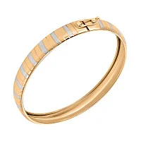 Браслет жесткий из комбинированного золота - 971030