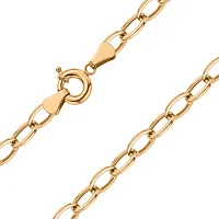 Колье из красного золота плетение якорь - 1824370