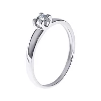 Золотое кольцо с бриллиантом. Артикул К1224б: цена, отзывы, фото – купить в интернет-магазине AURUM