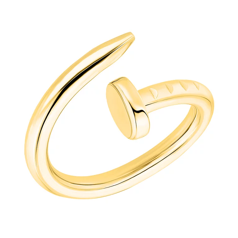 Кольцо из желтого золота Гвоздь. Артикул 152357ж: цена, отзывы, фото – купить в интернет-магазине AURUM