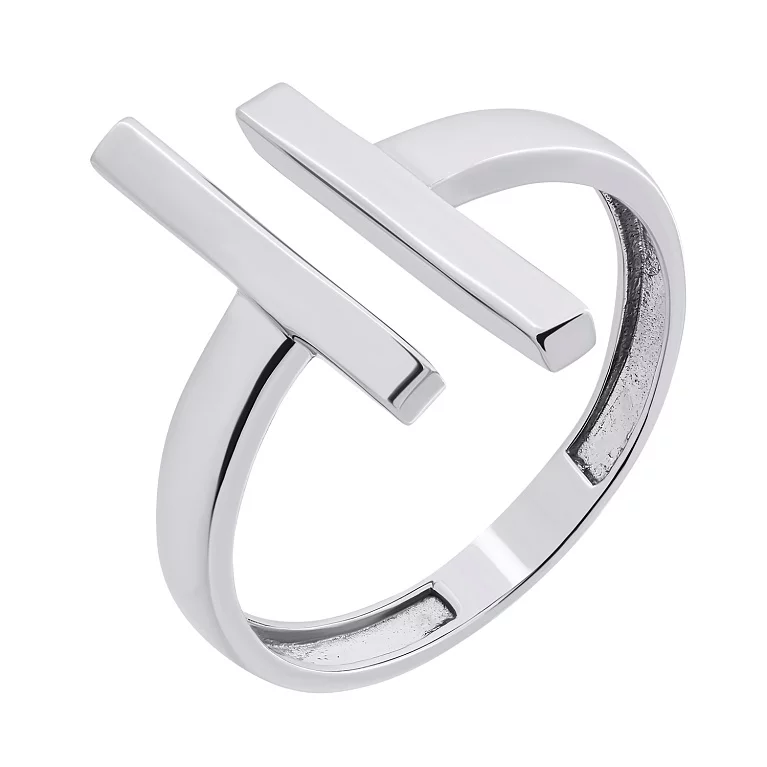 Кольцо из белого золота "Линии". Артикул 125140: цена, отзывы, фото – купить в интернет-магазине AURUM