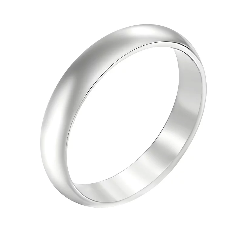 Обручальное кольцо комфорт из белого золота в классическом стиле. Артикул 239234б: цена, отзывы, фото – купить в интернет-магазине AURUM