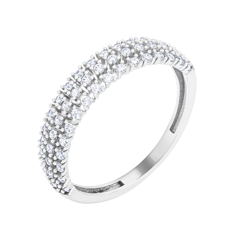 Золотое кольцо с россыпью фианитов. Артикул 1110454102: цена, отзывы, фото – купить в интернет-магазине AURUM