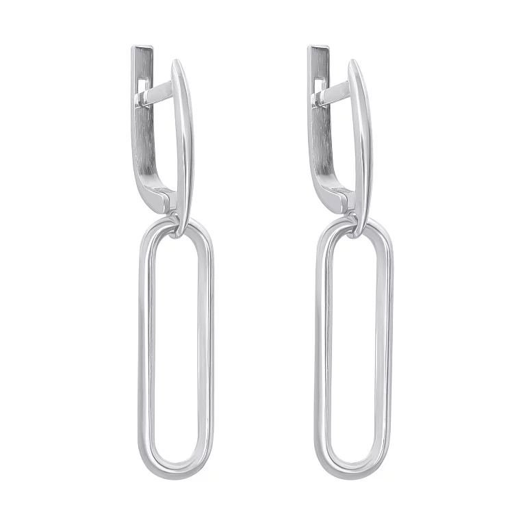 Сережки срібні з підвісками. Артикул 5858-р: ціна, відгуки, фото – купити в інтернет-магазині AURUM