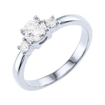 Серебряное кольцо с фианитами - 2291291
