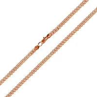 Браслет з червоного золота плетіння пітон - 1498913