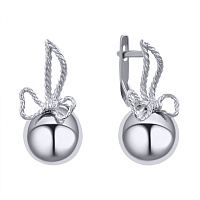 Серебряные сережки. Артикул 7502/400200С: цена, отзывы, фото – купить в интернет-магазине AURUM