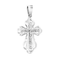 Крестик из белого золота - 969099