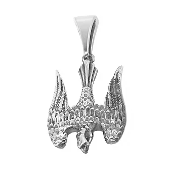 Подвес "Сокол" серебряный с чернением - 1575315