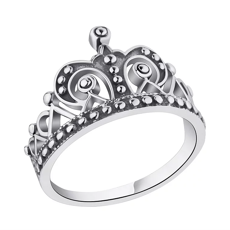 Серебряное кольцо "Корона". Артикул 7901/5881: цена, отзывы, фото – купить в интернет-магазине AURUM