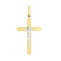Крестик из желтого золота - 1522354