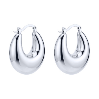 Массивные серьги из серебра - 2187053