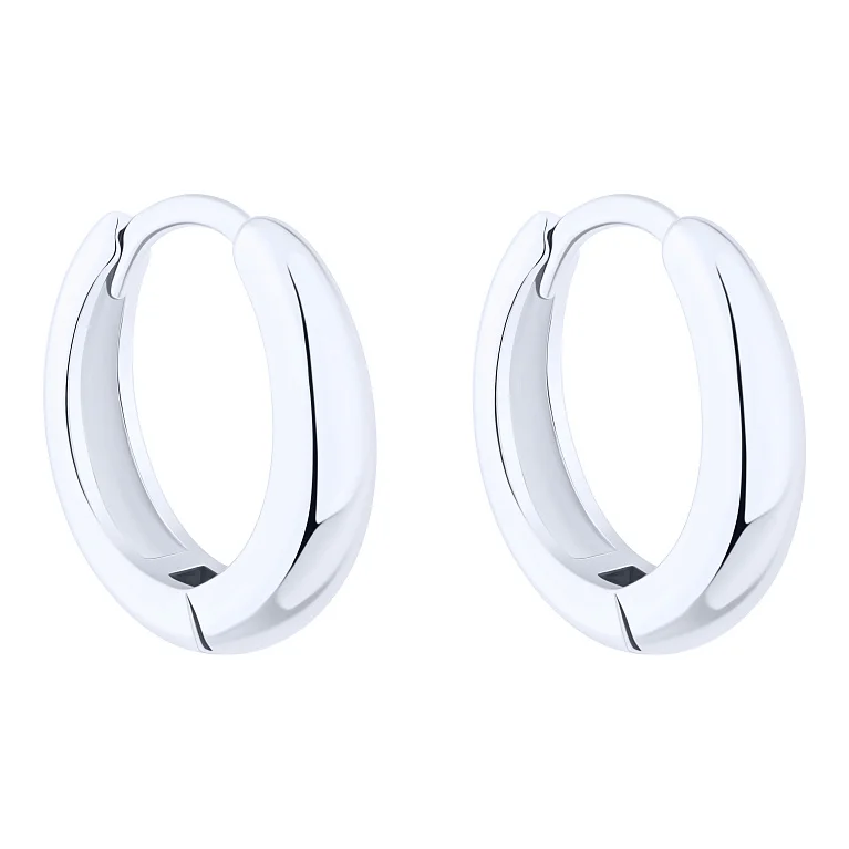 Серьги-кольца из серебра - 2194657