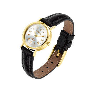 Наручные часы "Geneve" из желтого золота с кожаным ремешком - 2181246