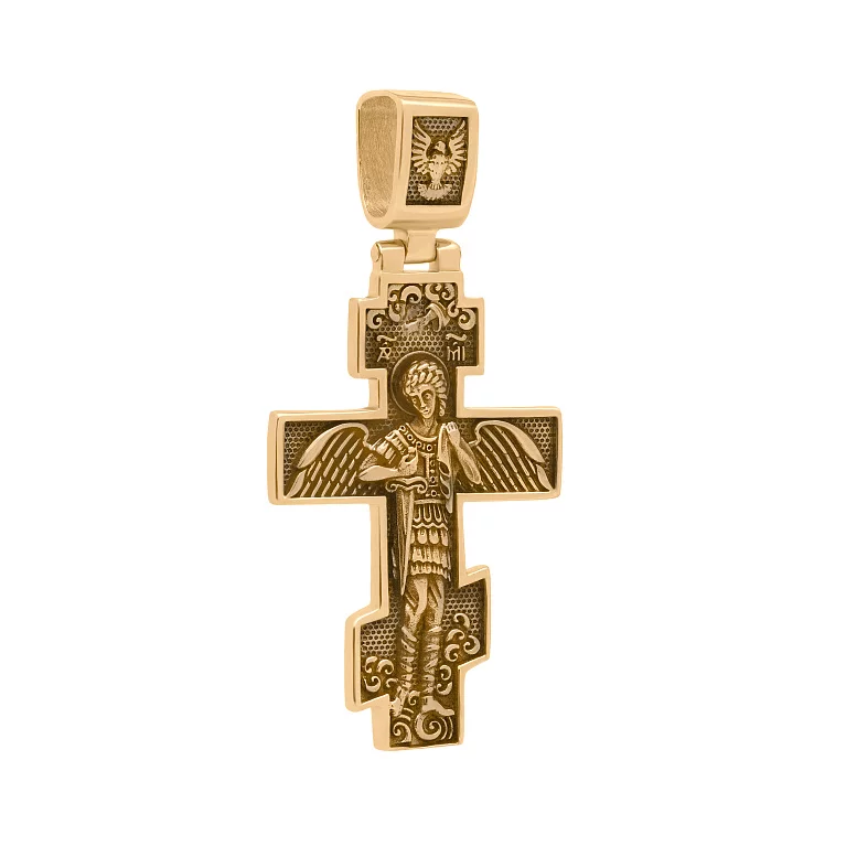 Крестик из красного золота. Артикул Кр1513р: цена, отзывы, фото – купить в интернет-магазине AURUM