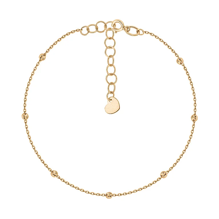 Браслет з червоного золота якірне плетіння - 2202757