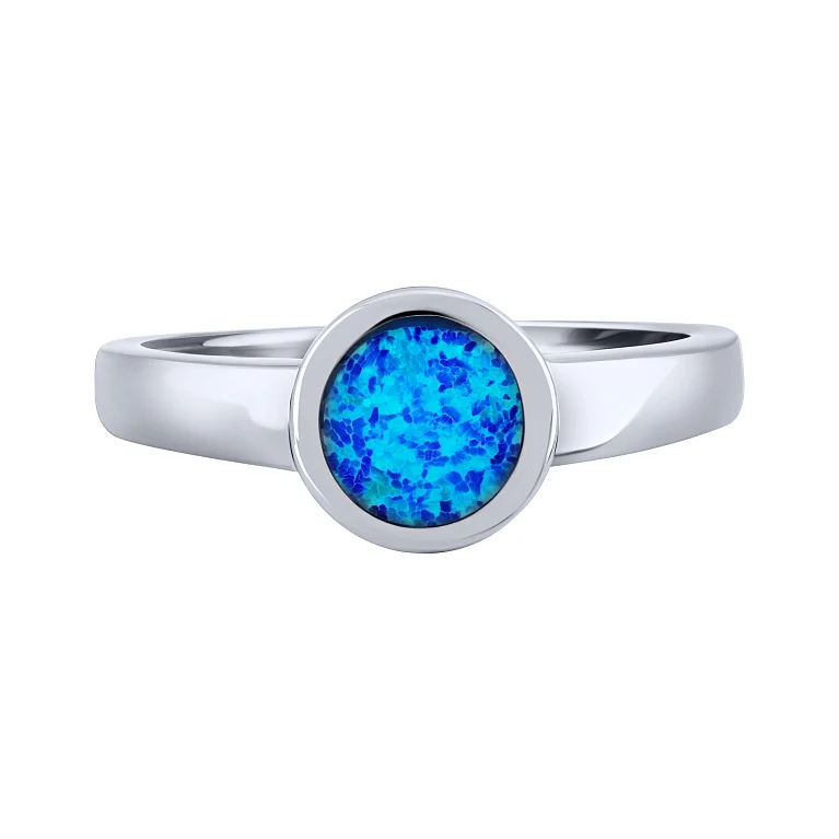 Серебряное кольцо с опалом  - 2084825