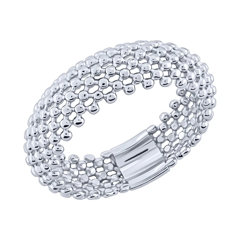 Серебряное кольцо "Шарики попкорн" - 2093573