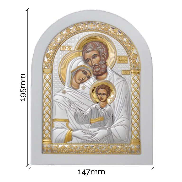 Серебряная икона "Святое Семейство" - 1591801