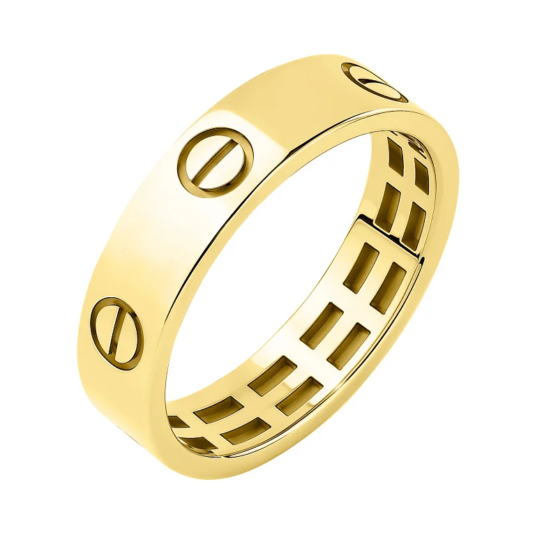 Кольцо "Love" из желтого золота - 2130409