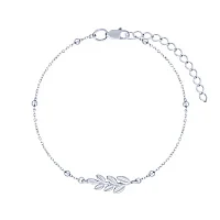 Серебряный браслет "Веточка" плетение якорь - 2137999