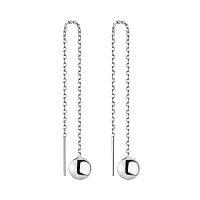 Сережки-протяжки из серебра Шарики. Артикул 7502/4763/2: цена, отзывы, фото – купить в интернет-магазине AURUM