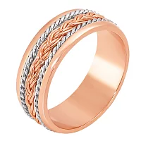 Обручальное кольцо комбинированное. Артикул 1042: цена, отзывы, фото – купить в интернет-магазине AURUM