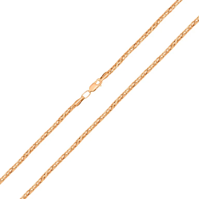 Ланцюг з червоного золота візантійське плетіння - 850622