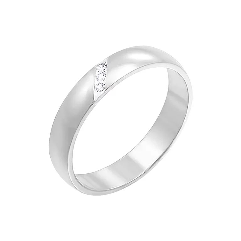 Золотое обручальное кольцо с бриллиантами. Артикул 1089/02/1/8037: цена, отзывы, фото – купить в интернет-магазине AURUM