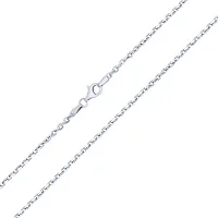 Срібний ланцюжок у плетінні якір - 1606547