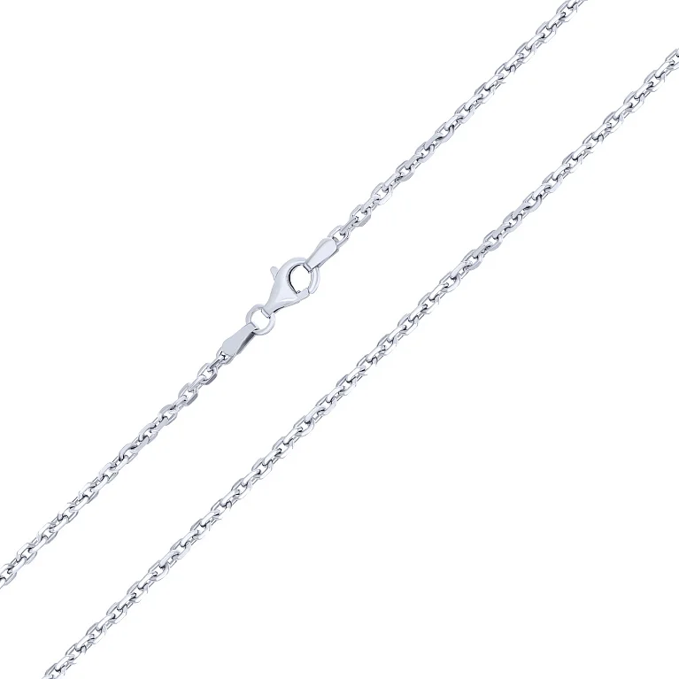 Серебряная цепочка в плетении якорь - 1606547