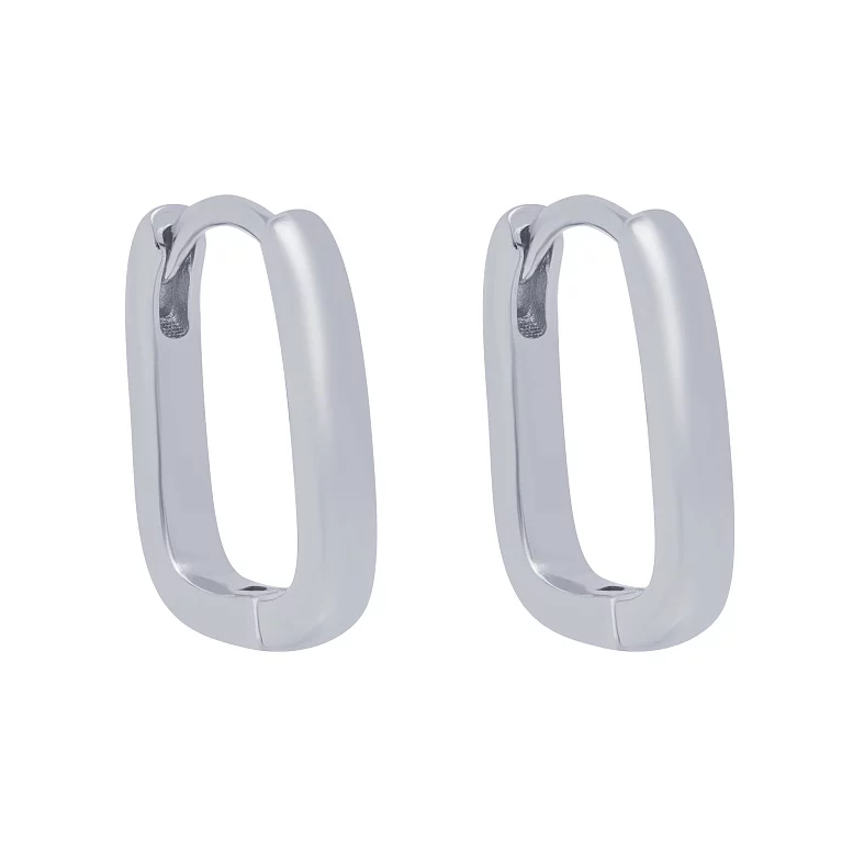Срібні сережки-кільця у стилі мінімалізм. Артикул 7502/2142621: ціна, відгуки, фото – купити в інтернет-магазині AURUM