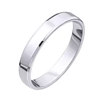 Обручальное кольцо Американка из белого золота . Артикул 239230б: цена, отзывы, фото – купить в интернет-магазине AURUM