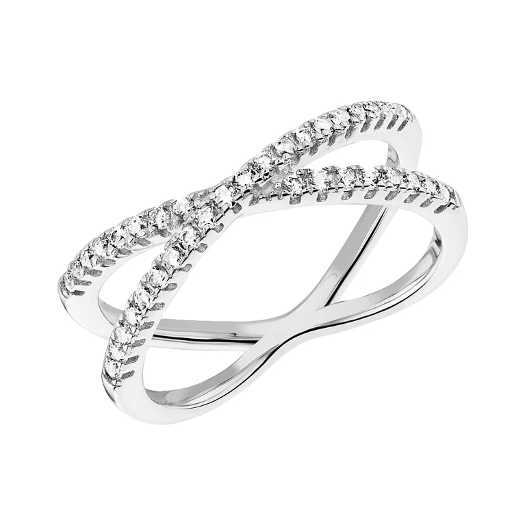 Кольцо серебряное с фианитом. Артикул 7501/5619: цена, отзывы, фото – купить в интернет-магазине AURUM