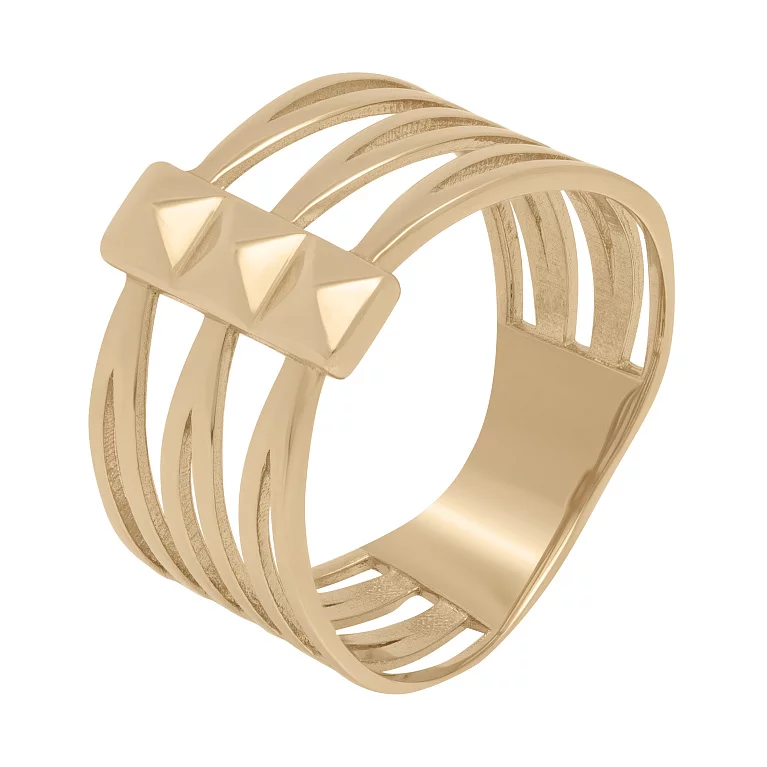 Широкое кольцо из красного золота. Артикул 214860901: цена, отзывы, фото – купить в интернет-магазине AURUM