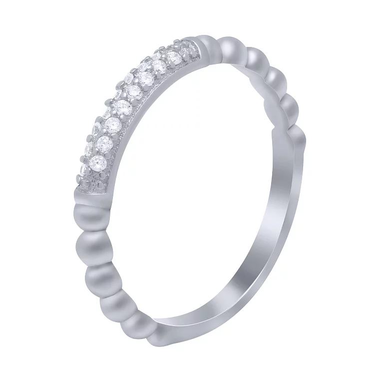 Серебряное кольцо с дорожкой фианитов. Артикул 7501/FR14840: цена, отзывы, фото – купить в интернет-магазине AURUM