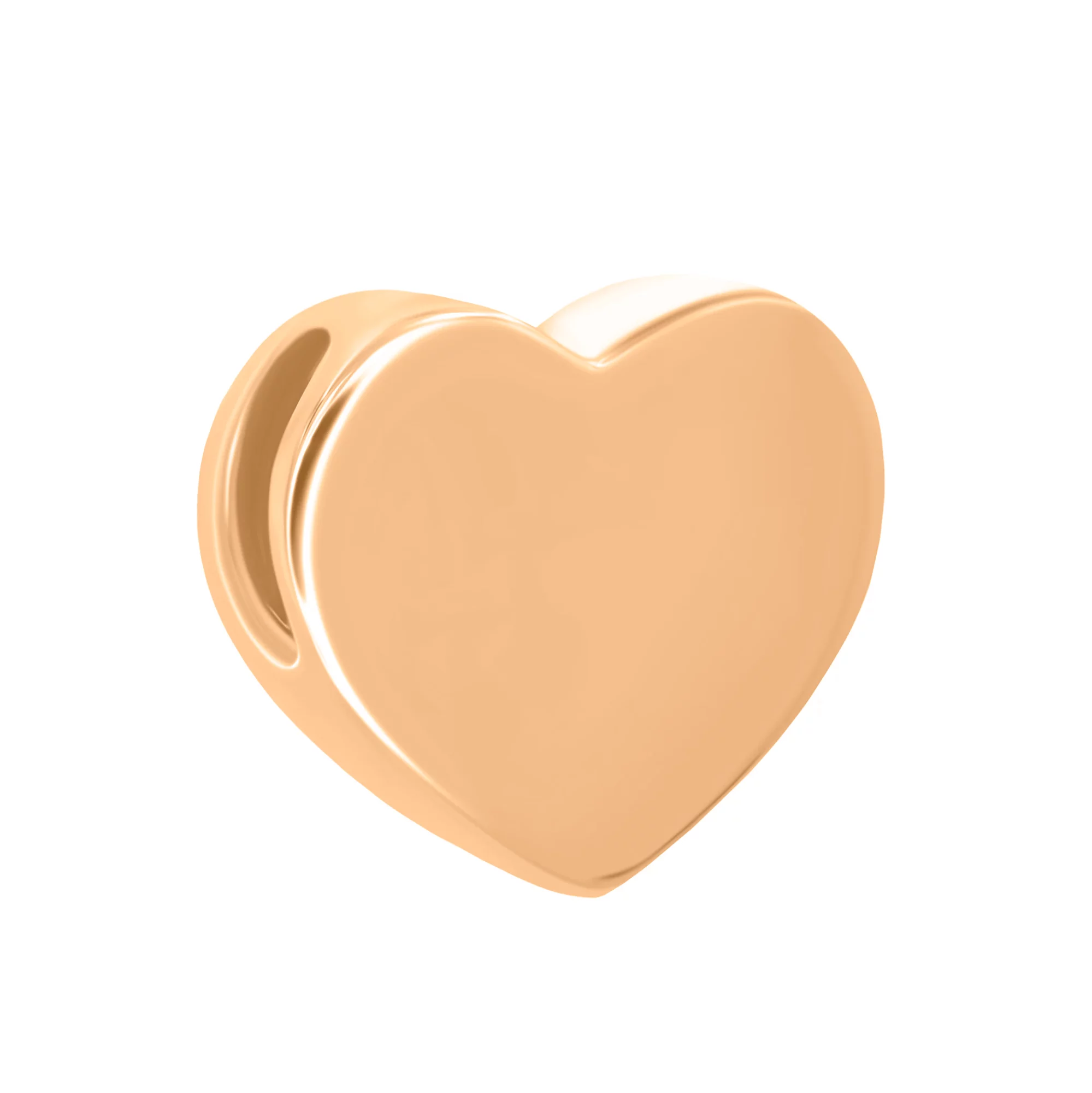 Подвеска из красного золота "Сердце" - 967788 – изображение 1