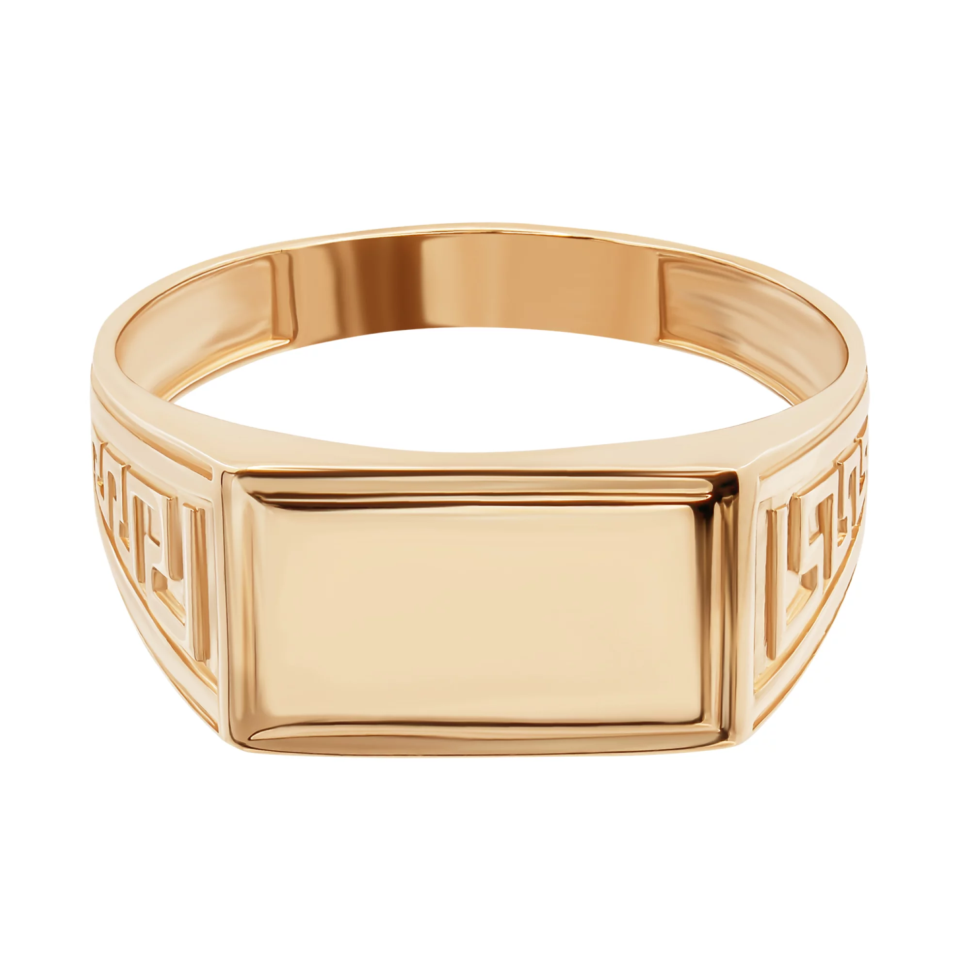 Перстень-печатка из красного золота - 1340417 – изображение 2